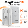 Amaya MagPower 15 XN-T181 10000mAh Magnetic Wireless Power Bank