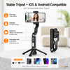 Q31 Anti-Shake Mobile Gimbal Stabilizer – Selfie Stick Tripod with LED Fill Light & Built-in Bluetooth Shutter