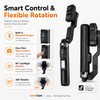 Q31 Anti-Shake Mobile Gimbal Stabilizer – Selfie Stick Tripod with LED Fill Light & Built-in Bluetooth Shutter